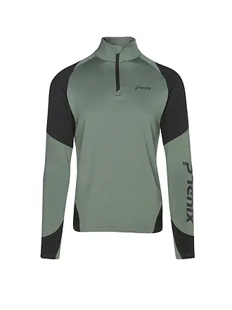 PHENIX | Zipshirt intimo da uomo | olive